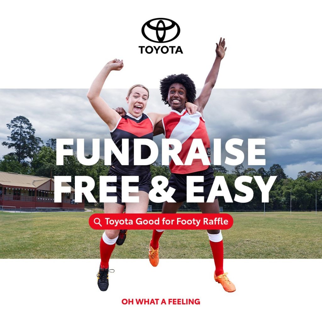Toyota Good for Footy raffle back in 2021